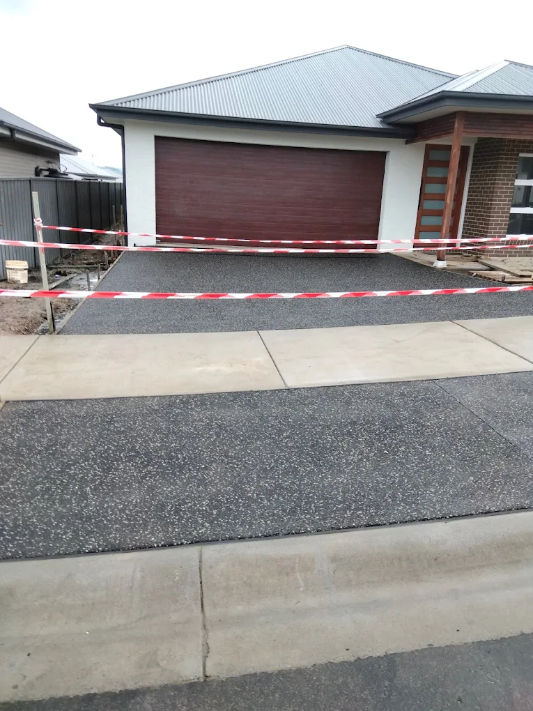 New driveway and crossover