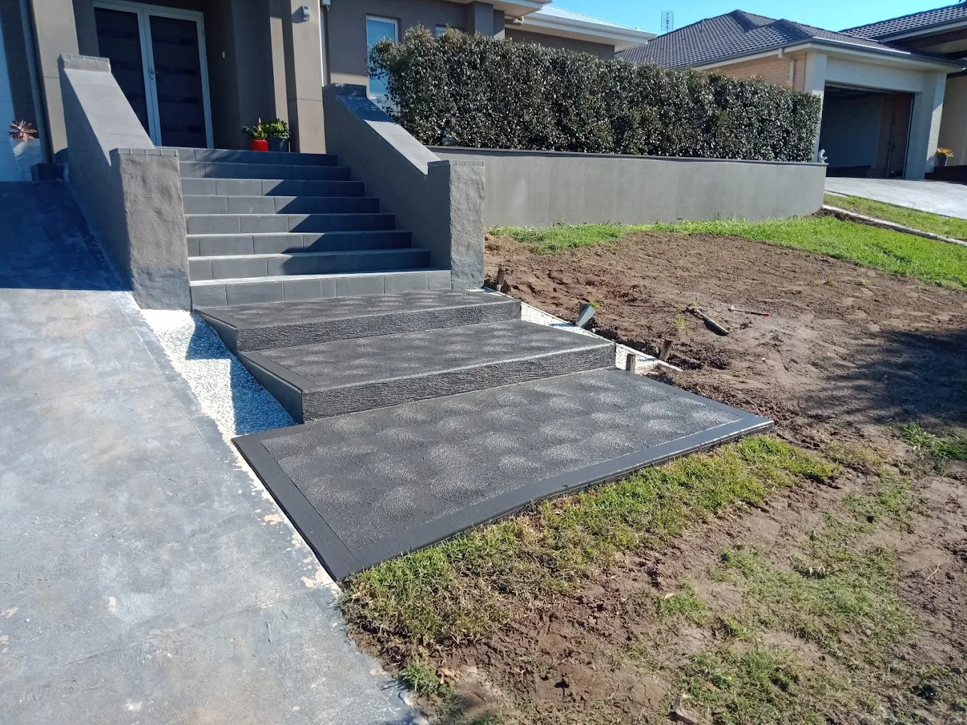 Concrete steps and path