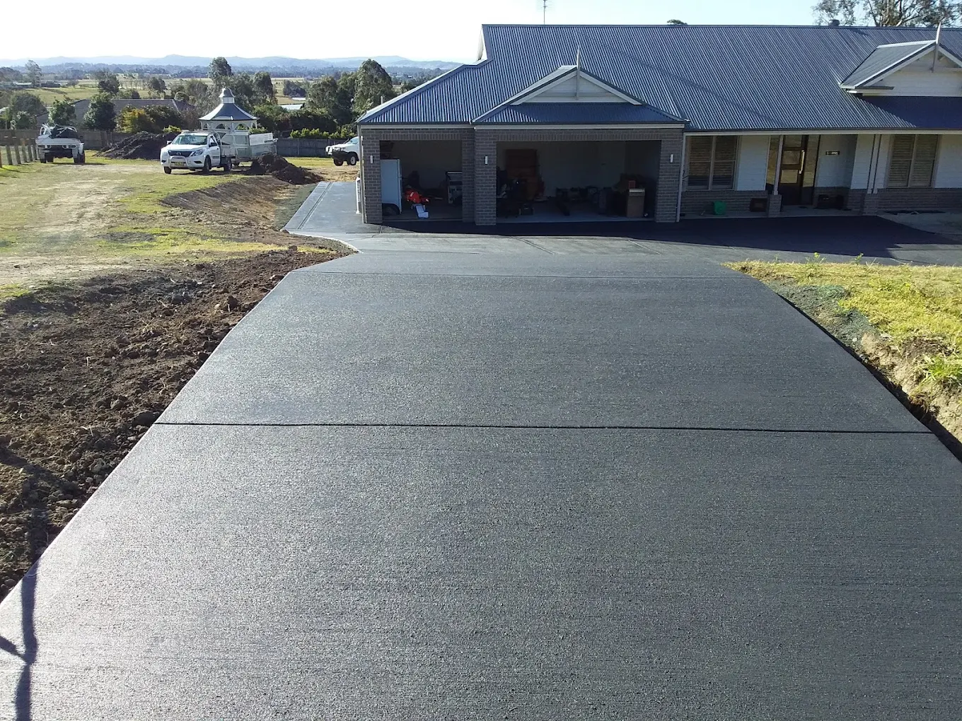 Concrete driveway project