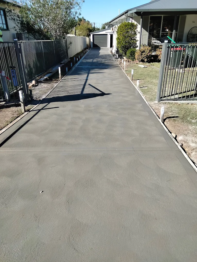 Coloured concrete steps